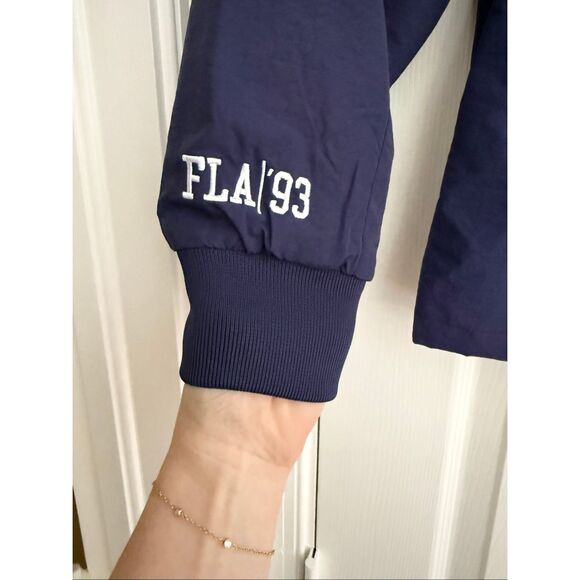 The Wild Collective NHL Navy Florida Panthers Zip Front Racing Jacket XS NWT - Picture 2 of 6